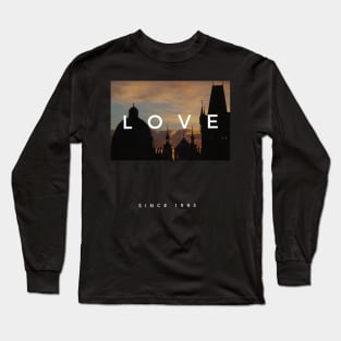 love sunset design, black style Long Sleeve T-Shirt